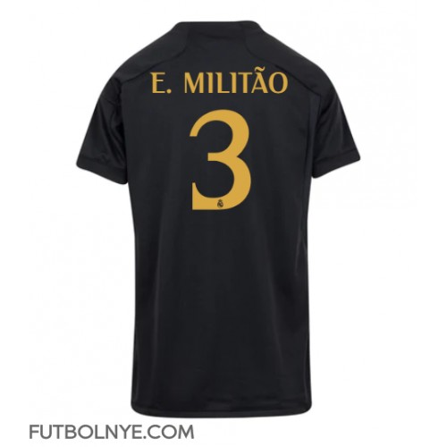 Camiseta Real Madrid Eder Militao #3 Tercera Equipación para mujer 2023-24 manga corta